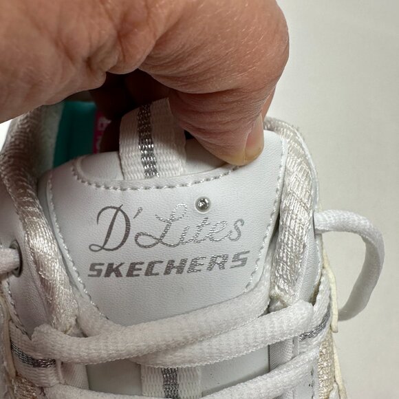 Skechers D'lites Sport Women size 9 White Athletic Sneakers - Picture 12 of 14